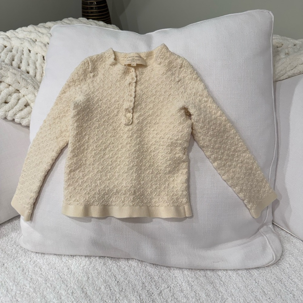 Sezane Cream Kids/Girls Sweater